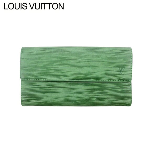 LOUIS VUITTON Long Wallet Epi Borneo Epi Leather Authentic Used - Picture 2 of 9